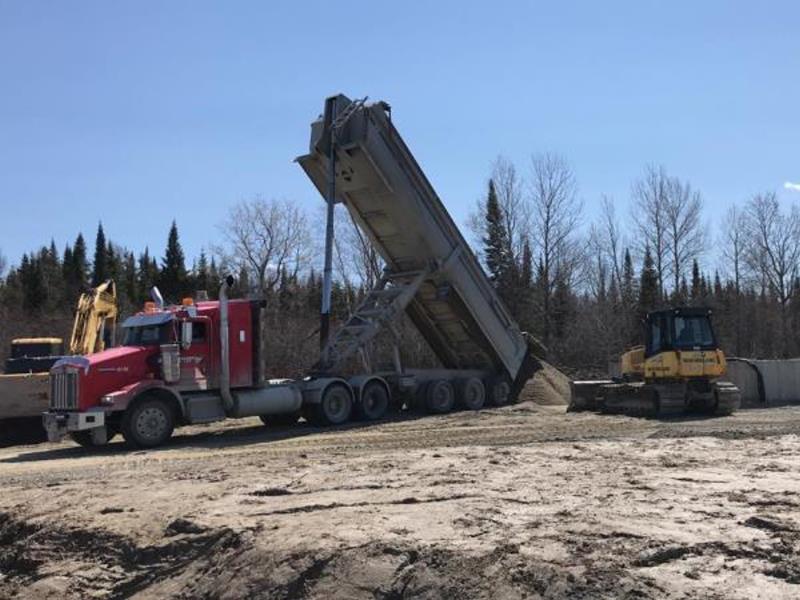 transport de terre en vrac